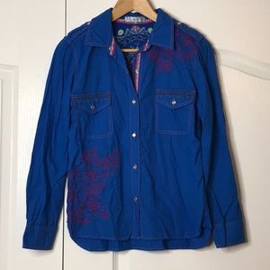3J Workshop/Johnny Was boyfriend button shirt